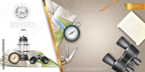 Outdoor Recreation Colorful Composition