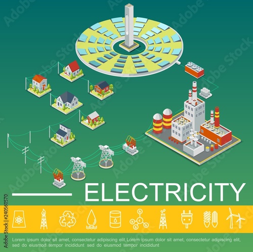 Electricity Production And Distribution Template