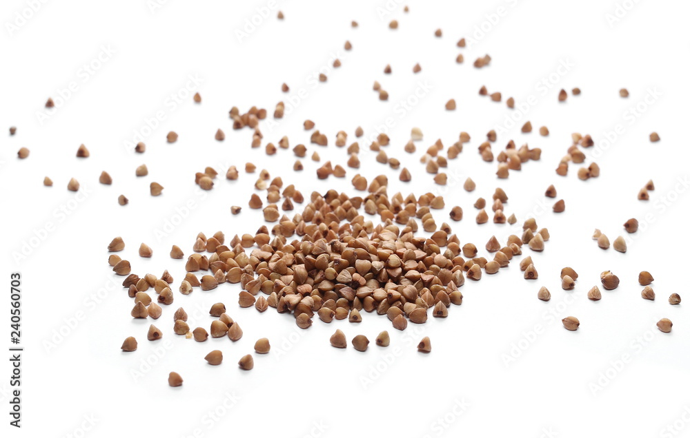 Buckwheat isolated on white background Buckwheat isolated on white background