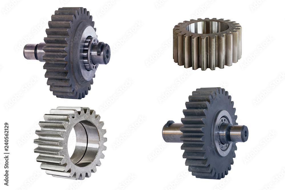 Gears for various purposes and execution closeup Gears for various purposes and execution closeup