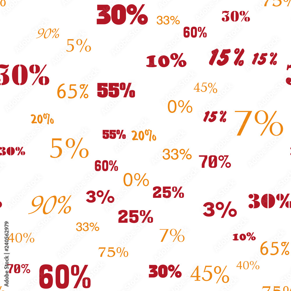 Hot Sale discount, percent Seamless vector EPS 10 pattern Hot Sale discount, percent Seamless vector EPS 10 pattern