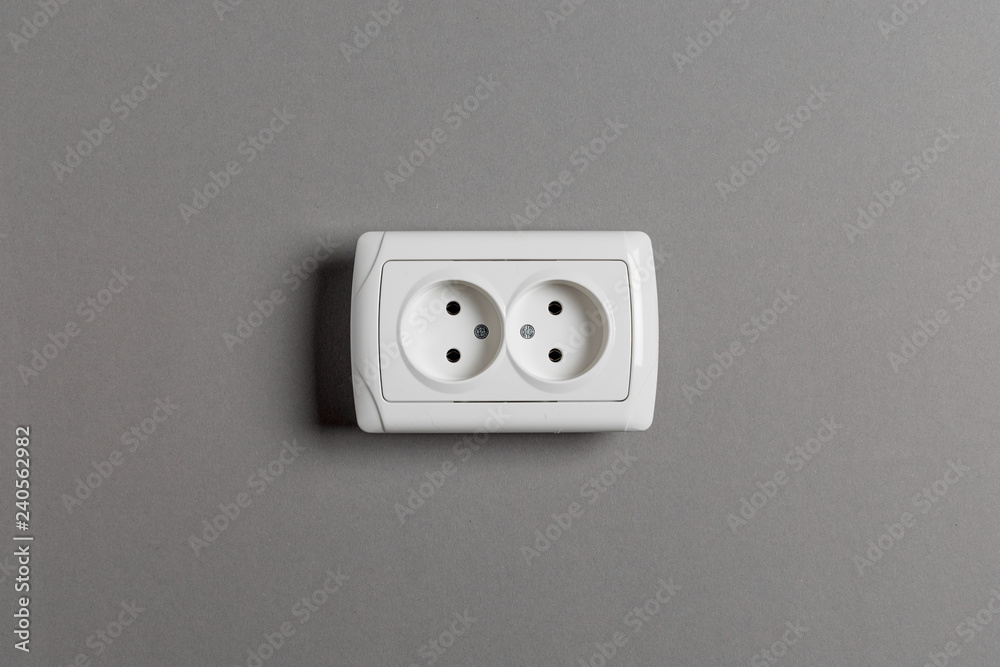 socket on gray wall socket on gray wall