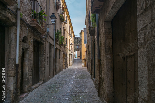A street in the center of Besalu  Catalonia