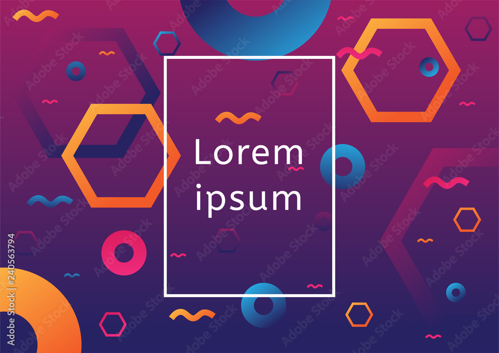 Obraz premium Colorful geometric background