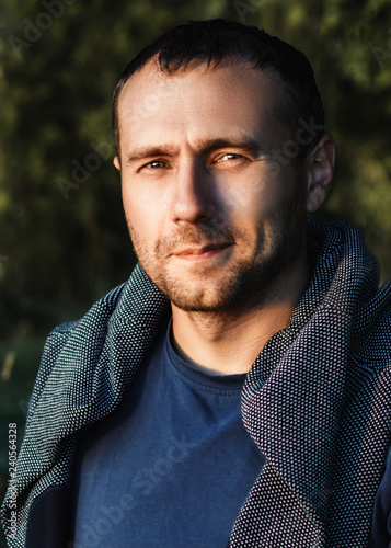 Male portrait close-up