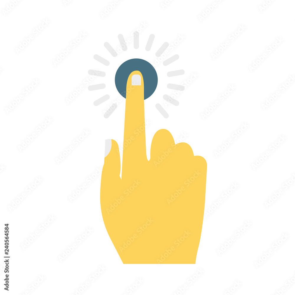 Obraz premium tap press click