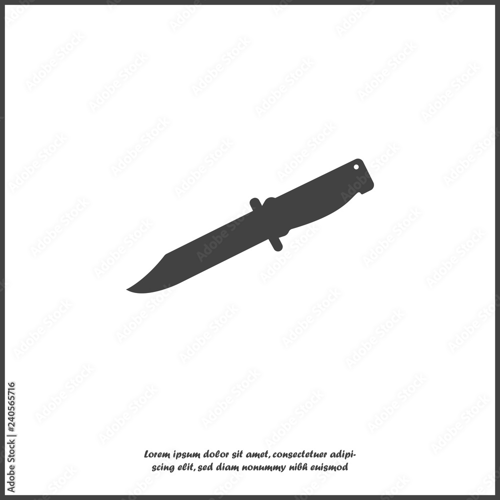 Vector icon knife on white isolated background. Layers grouped for easy editing illustration. For your design. Vector icon knife on white isolated background. Layers grouped for easy editing illustration. For your design.