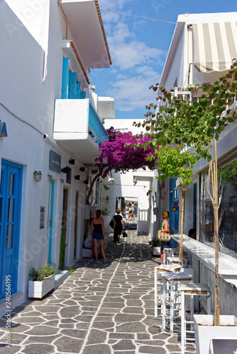 Ruelle à Naousa, Paros, Cyclades, Grèce