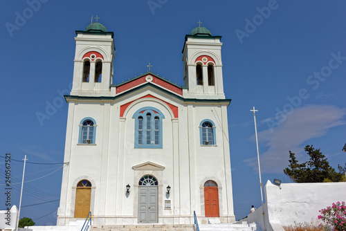 Église à Naousa, Paros, Cyclades, Grèce