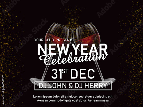 new year 2019 flyer