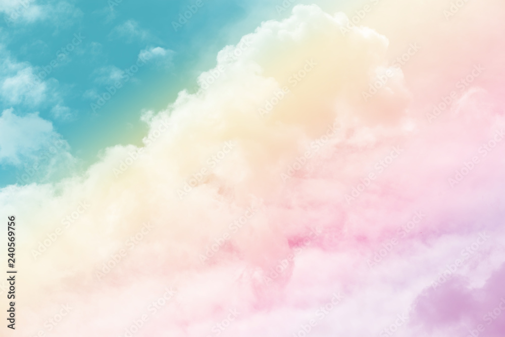 Sun and cloud background with a pastel colored
Sun and cloud background with a pastel colored