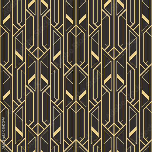 Abstract art deco seamless modern tiles pattern