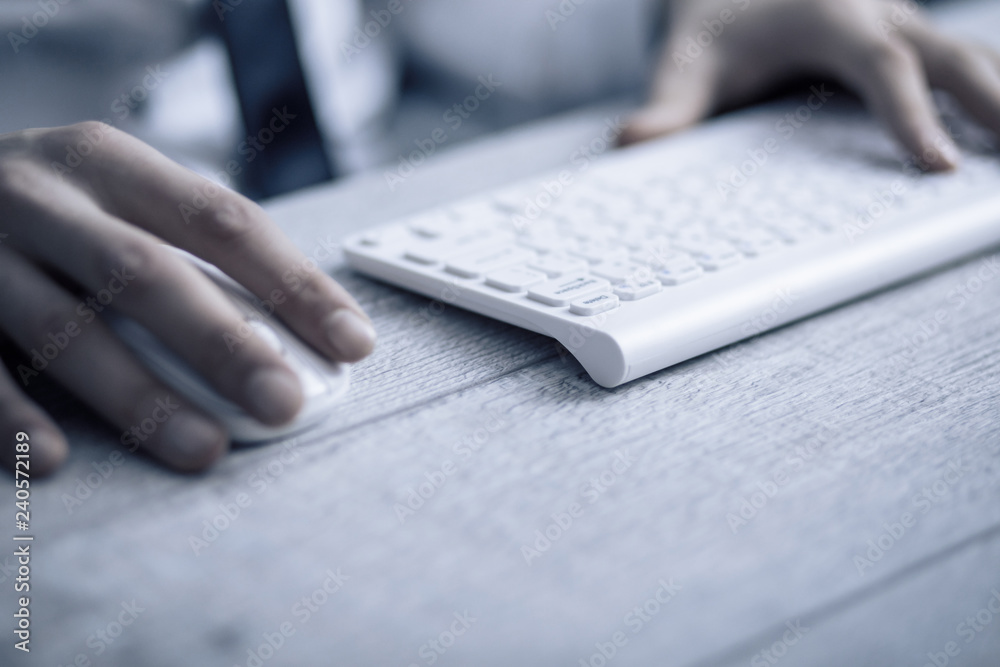 man hand keyboard man hand keyboard