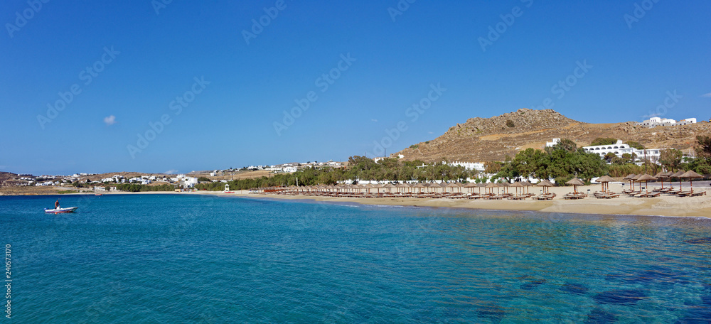 Plage de Kalafati, Mikonos, Cyclades, Grèce	