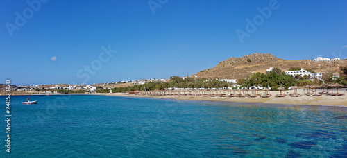 Plage de Kalafati, Mikonos, Cyclades, Grèce 