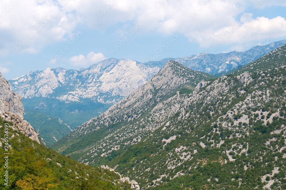 Paklenica karst river canyon