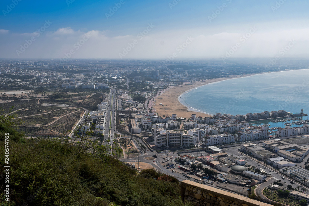 Obraz premium widok na Agadir