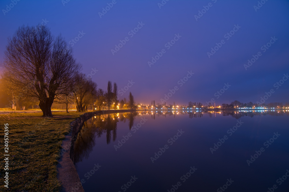 blue hour on the river