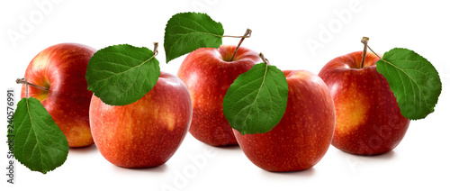 isolated image of apples closeup