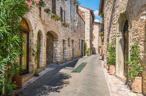 Fototapeta Naklejka Na Ścianę i Meble -  The idyllic village of Corciano, near Perugia, in the Umbria region of Italy.