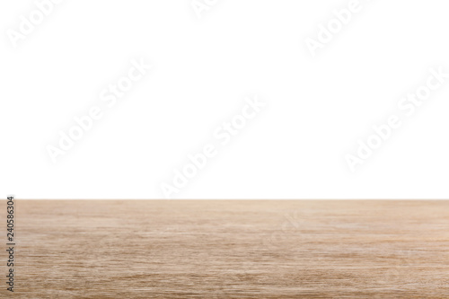 brown striped wooden tabletop on white