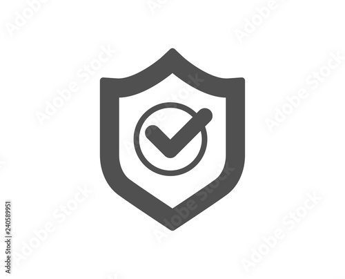 Free Download Approved shield icon. Accepted or confirmed sign. Protection symbol. Quality design element. Classic style icon. Vector - GFXLoad