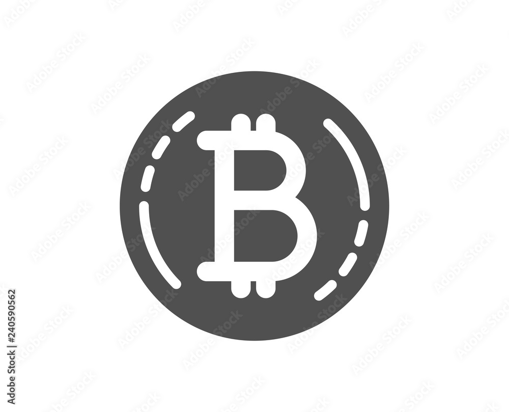 Bitcoin icon. Cryptocurrency coin sign. Crypto money symbol. Quality design element. Classic style icon. Vector Bitcoin icon. Cryptocurrency coin sign. Crypto money symbol. Quality design element. Classic style icon. Vector