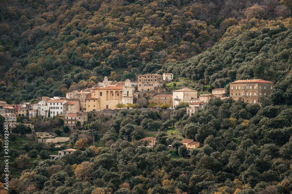 Ancient mountain village of Muro in Corsica