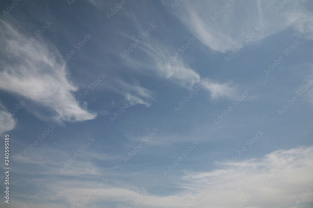 The most beautiful clouds and blue sky. Abstract background of heaven image. Best picture of sky with clouds. 