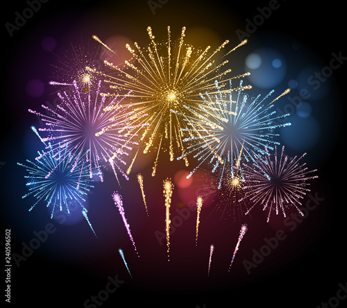 Vector holiday firework
