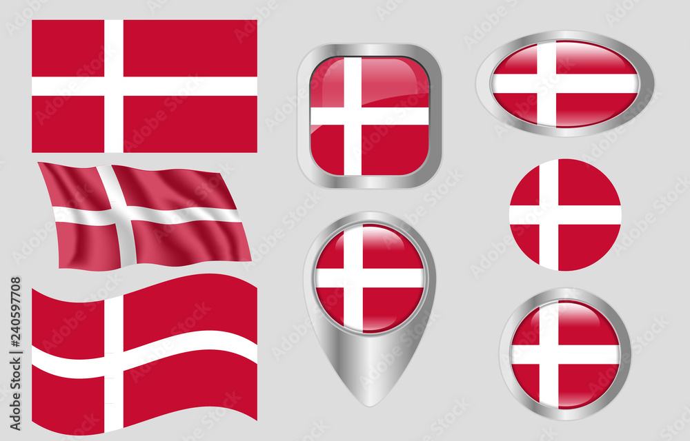 Obraz premium Flag of Denmark