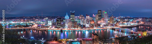 Canvas Print Pittsburgh Skyline