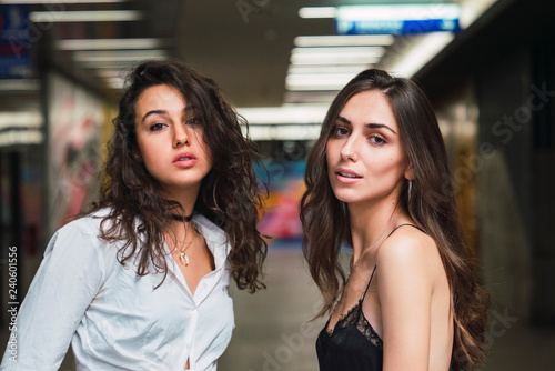 Portrait of two young women