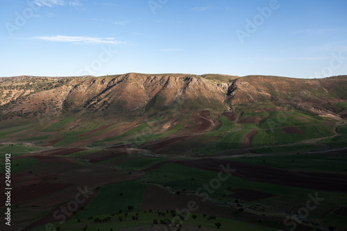 Landscape and nature around Khorramabad County, western Iran. One stop during a roadtrip in Iran. Hiking tours in the mountains and waterfalls. Bisheh, Lorestan Province. photo