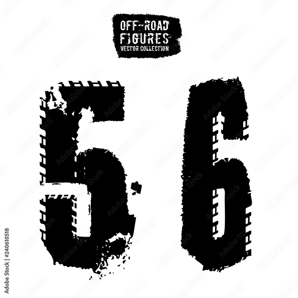 Grunge Tire Letter Grunge Tire Letter