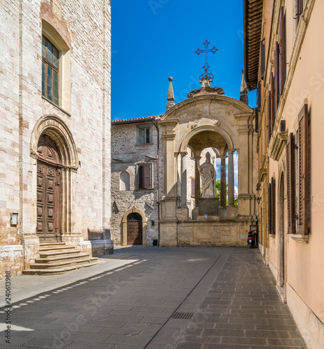 Scenic sight in Gubbio, medieval town in the Province of Perugia, Umbria, central Italy. © e55evu