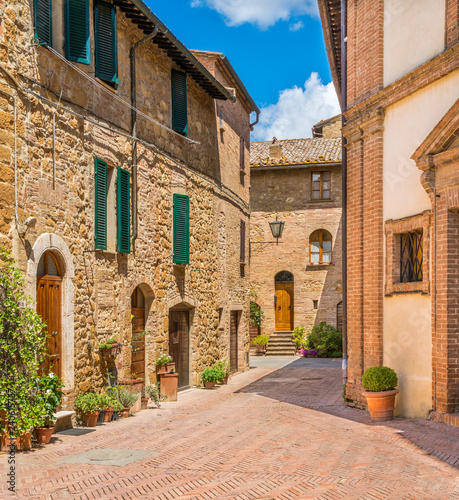Fototapeta Naklejka Na Ścianę i Meble -  Scenic sight in Pienza, Province of Siena, Tuscany, Italy.