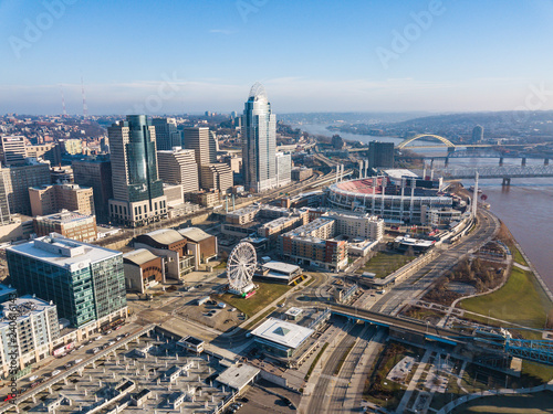 Aerial View of Cincinnati Ohio