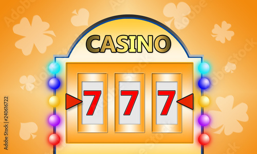 Wallpaper Mural 3d illustration. Slot machine. Casino concept. Isolated white background Torontodigital.ca