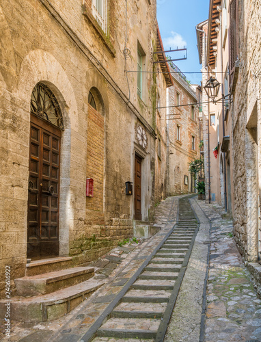 Scenic sight in Todi, ancient town in the Province of Perugia, Umbria, central Italy.
