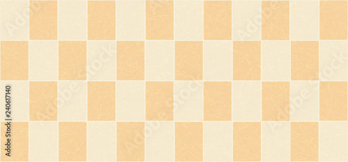 Traditional ceramic mosaic on the wall in the bathroom or kitchen . Flat vector illustration of glazed tiles with noise and texture, marble textured background. Universal seamless pattern fills.