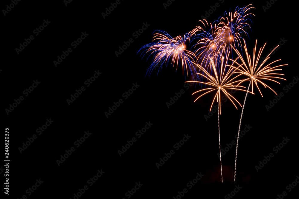 Real Fireworks, long exposure, cropped and close up with copy space Real Fireworks, long exposure, cropped and close up with copy space