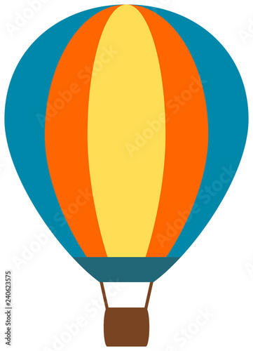 Hot air balloon icon.