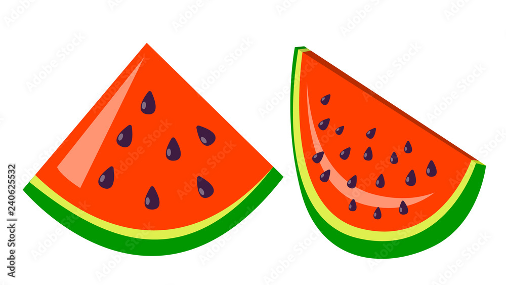 Watermelon Icon Vector. Tasty Fruit. Fresh Healthy Food. Natural Organic. Isolated Cartoon Illustration Watermelon Icon Vector. Tasty Fruit. Fresh Healthy Food. Natural Organic. Isolated Cartoon Illustration