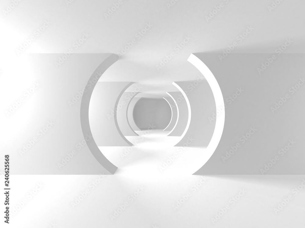 Abstract Modern White Architecture Background