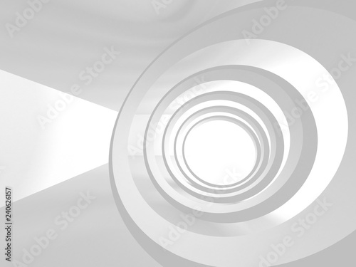 Abstract Modern White Architecture Background