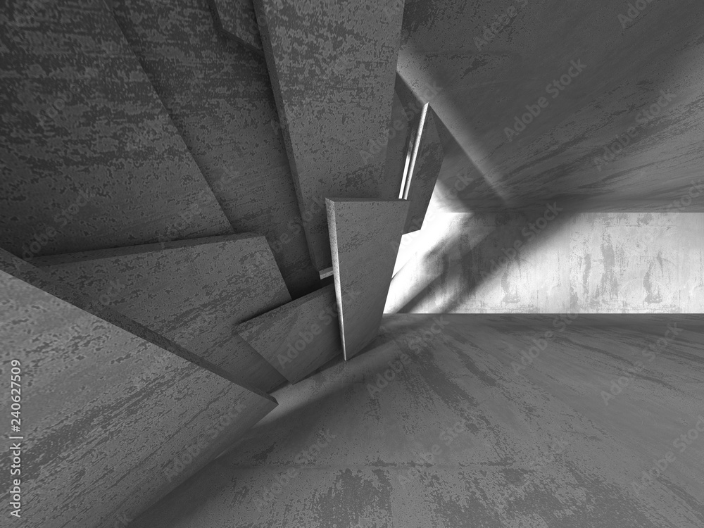 Abstract geometric concrete architecture background Abstract geometric concrete architecture background