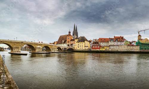 Cityscape of Regensburg town