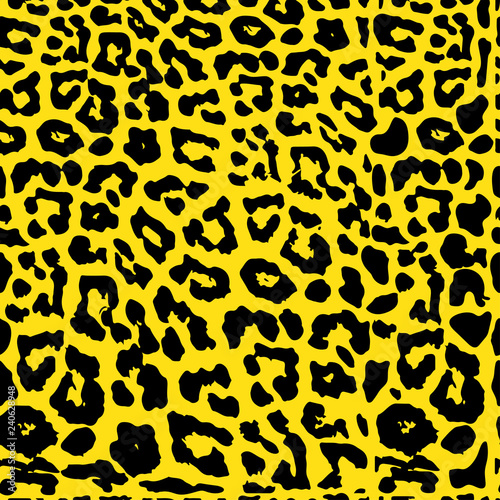 Seamless leopard print. Vector pattern  texture  background