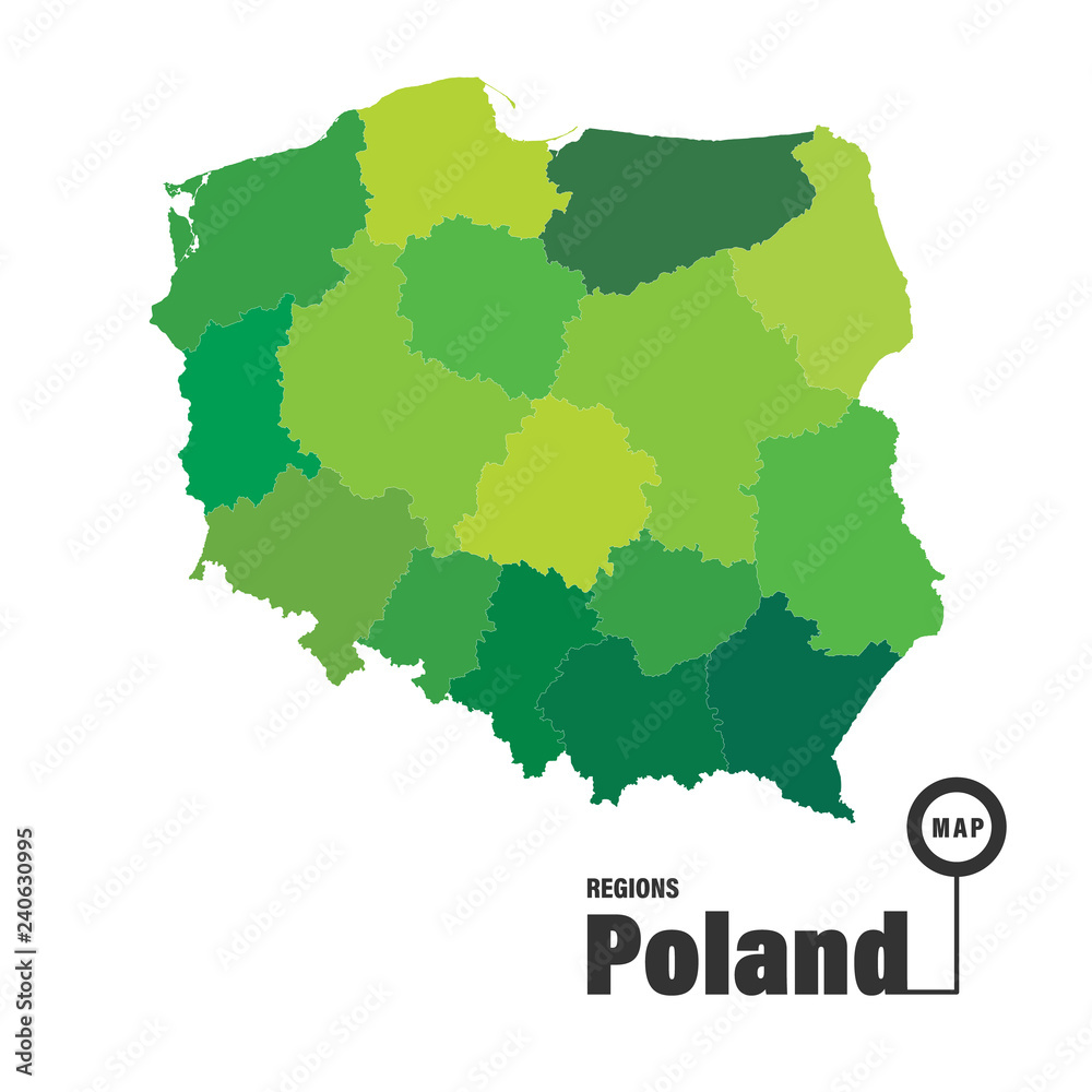 Poland regions map